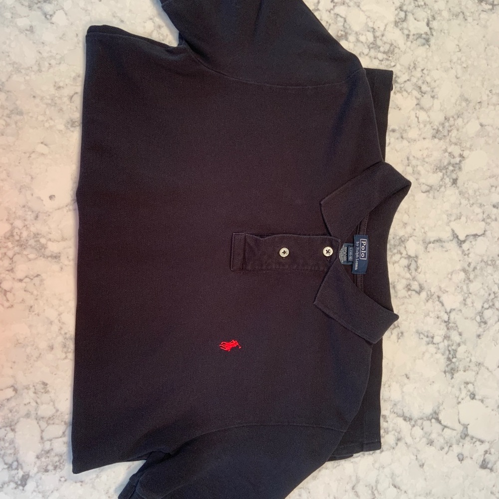 Polo by Ralph Lauren Black Polo T-Shirt.